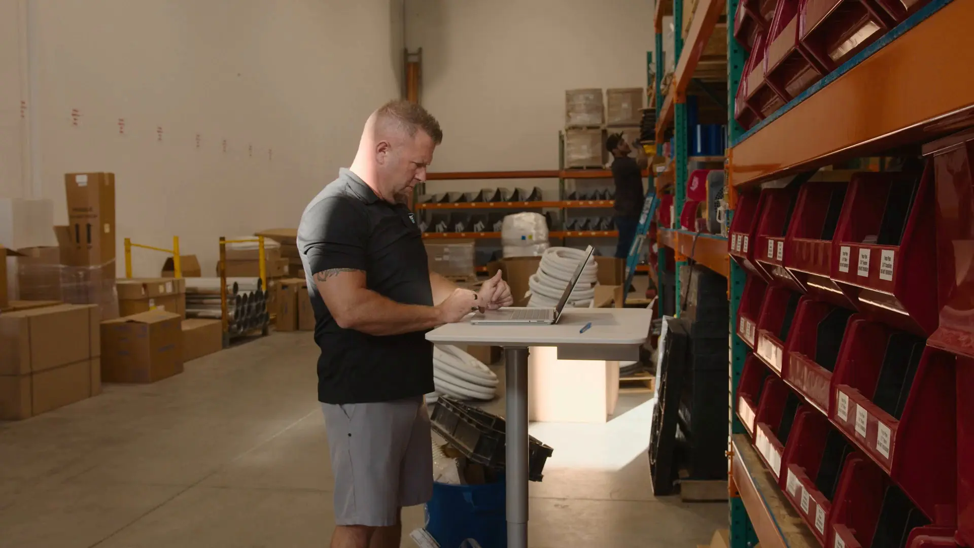 Gillette Shaun in warehouse
